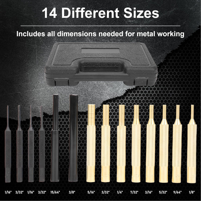 Roll Pin Punch Set, Punch Set, Wartungswerkzeug, Splinttreiber, für die Wartung von Büchsenmachern