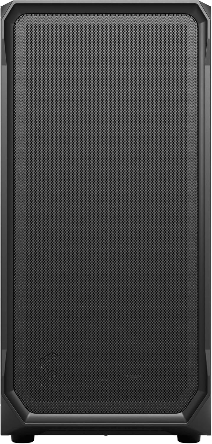 Fractal Design Focus 2 Black - Tempered Glass Clear Tint – Mesh Front – Two 140 mm Aspect Fans Inclu