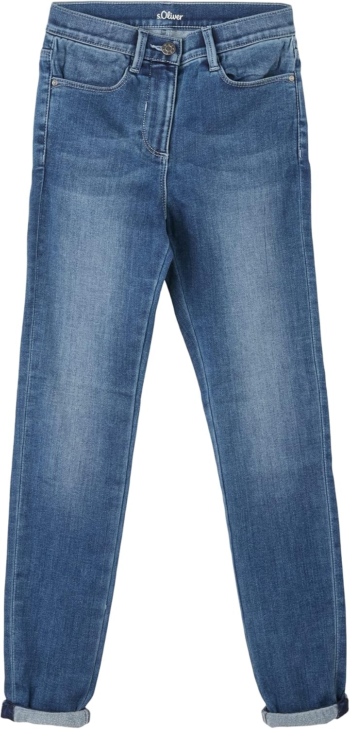 s.Oliver Mädchen Jeans, Skinny Fit 146 Blau, 146 Blau