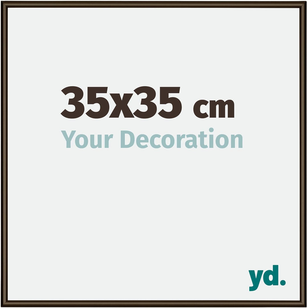 yd. Your Decoration - Bilderrahmen 35x35 cm - Bilderrahmen aus Aluminium mit Acrylglas - Antireflex