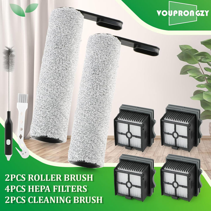 2 Bürstenrollen 4 Filter Ersatzteile für Tineco Floor One S5 Combo Bürstenrollen/HEPA Filter Nass Tr