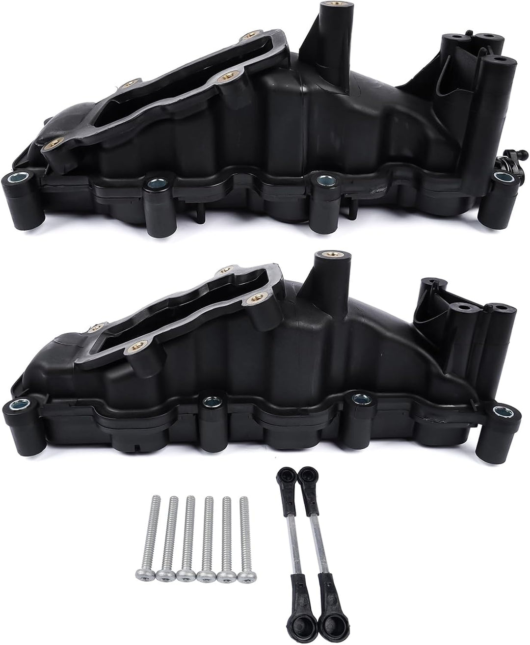 NSGMXT 2x Ansaugbrücke Saugrohr Kompatibel mit A4 A6 Q7 Tou-ar-eg 2.7 3.0 TDI 059129711CK 059129712B
