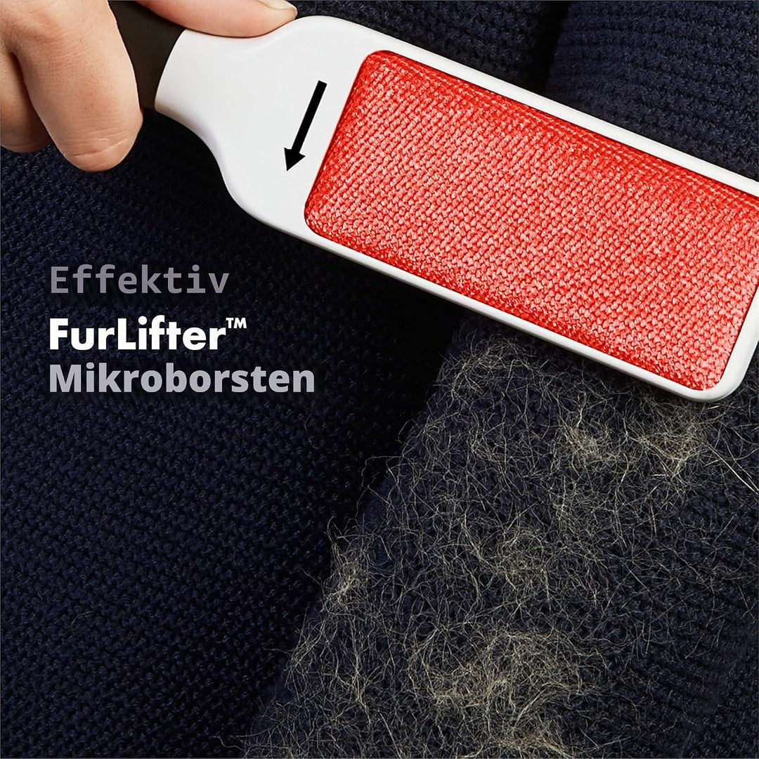 OXO Good Grips FurLifter Selbstreinigende Flusenbürste/Möbelbürste, Weiss, Garment