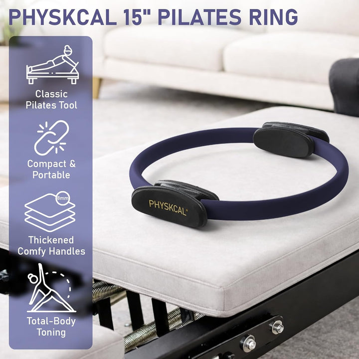 Pilates Set, 15 in/ 38 cm Pilates-Ring oder -Set, Matten-Pilates-Ausrüstung für zu Hause, unverzicht