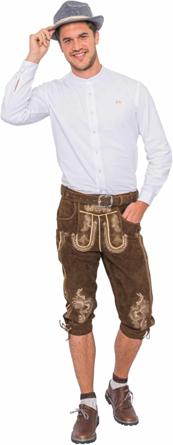Lederhose Toni Herren braun S
