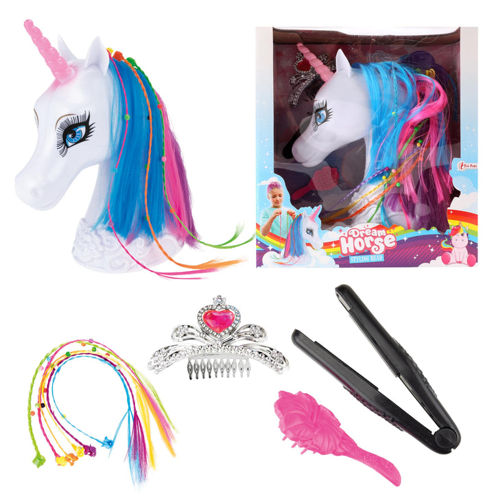 Toi Toys Frisierkopf Einhorn + Zubehör