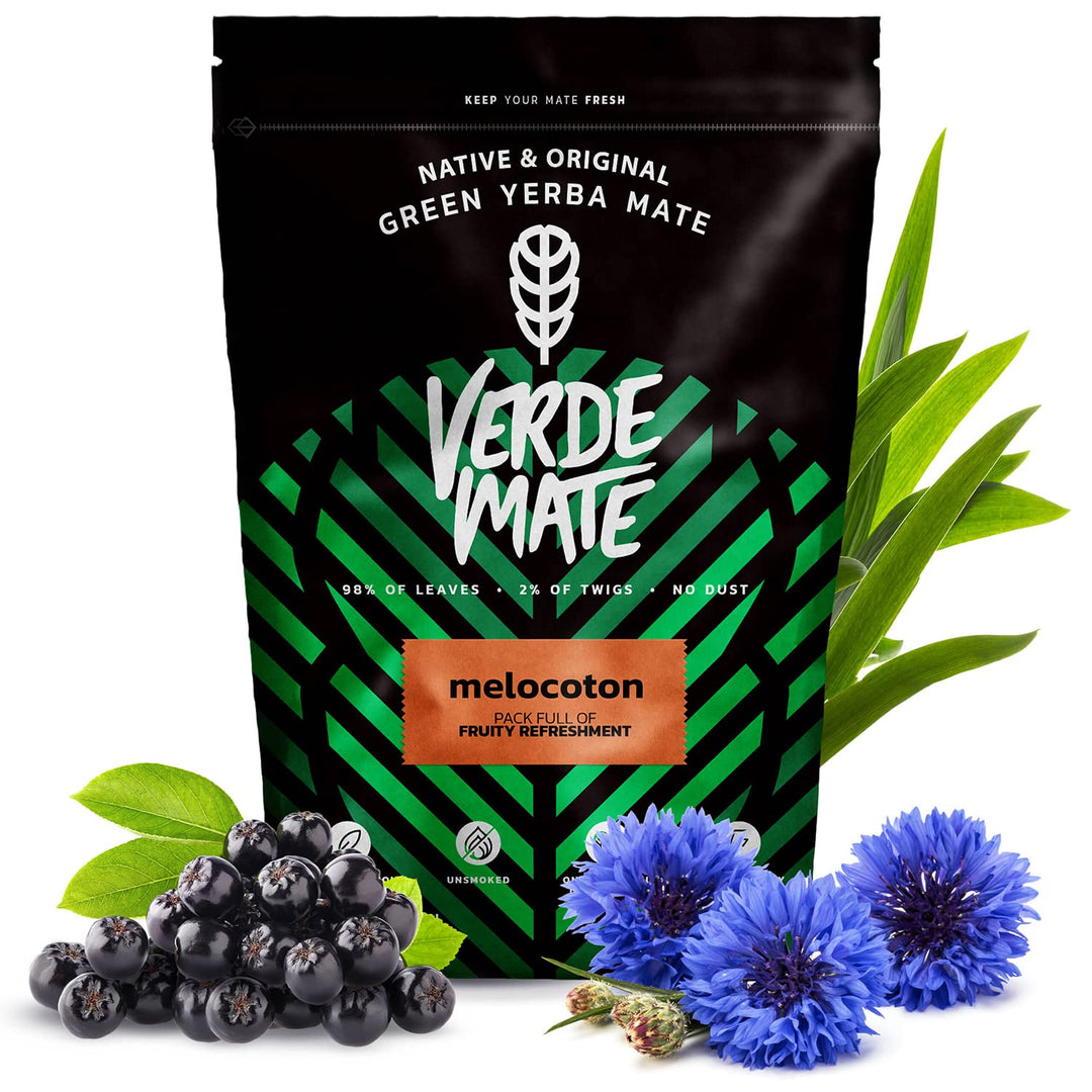 Mate Tee Verde Mate Frucht Set 1,5kg - Brasilien Yerba Mate - 5mm Grobe Blätter - Luftgetrocknet, St