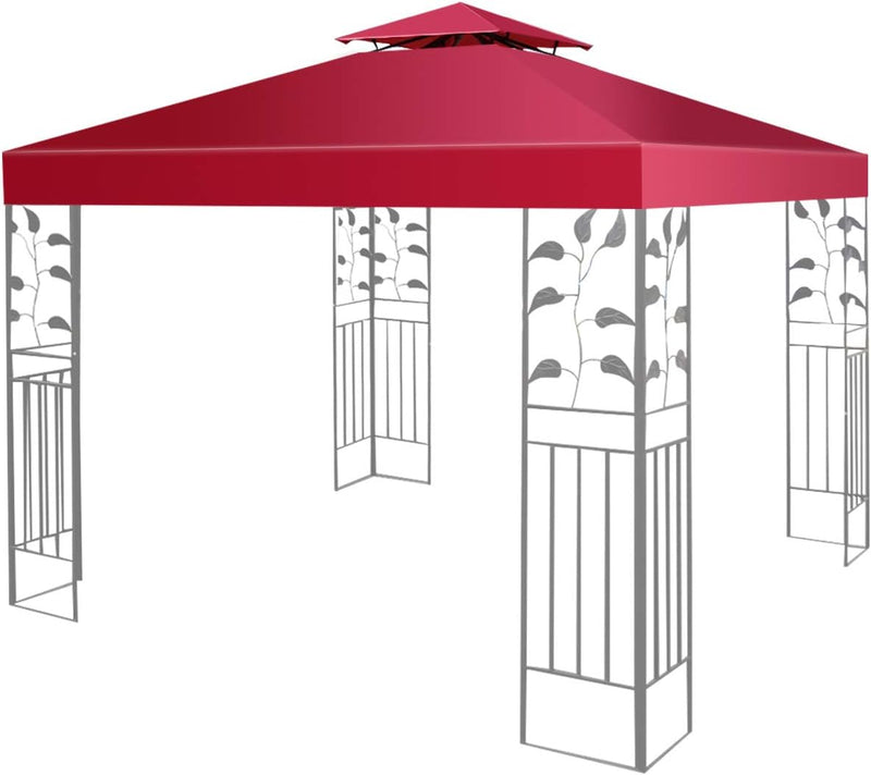 KOMFOTTEU 3 x 3 M Pavilliondach, Ersatzdach für Pavillion, Dachplane für Garten Balkon Strand, wasse