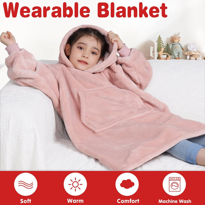 Waitu Tragbare Decke Sweatshirt für Damen und Herren, super warm und gemütlich, grosse Decke, Hoodie