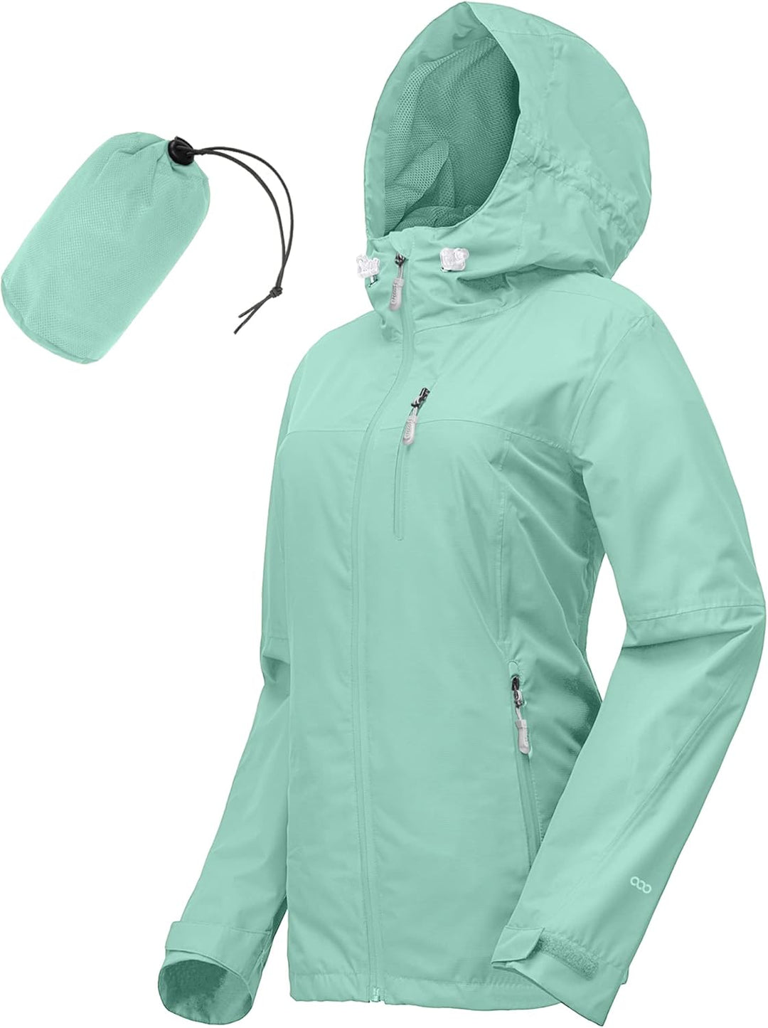33,000ft Regenjacke Damen Wasserdicht Outdoorjacke Atmungsaktiv Herbst Übergangsjacke Leichte Jacke