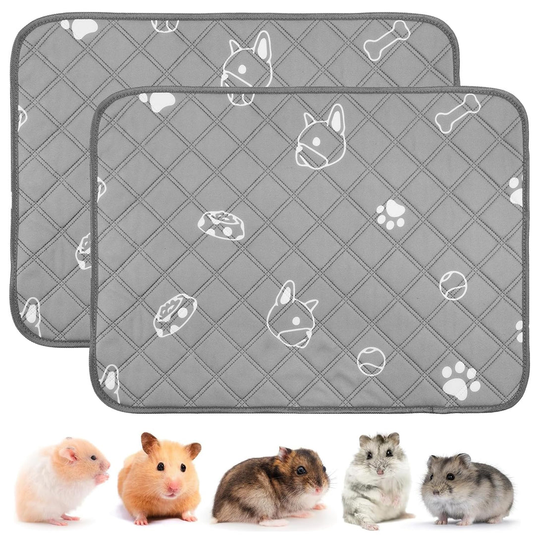 PIPI Pads für Meerschweinchen, 2 Stück Waschbar Kleintier Pee Urinunterlage，Schnell Absorbierend Kan