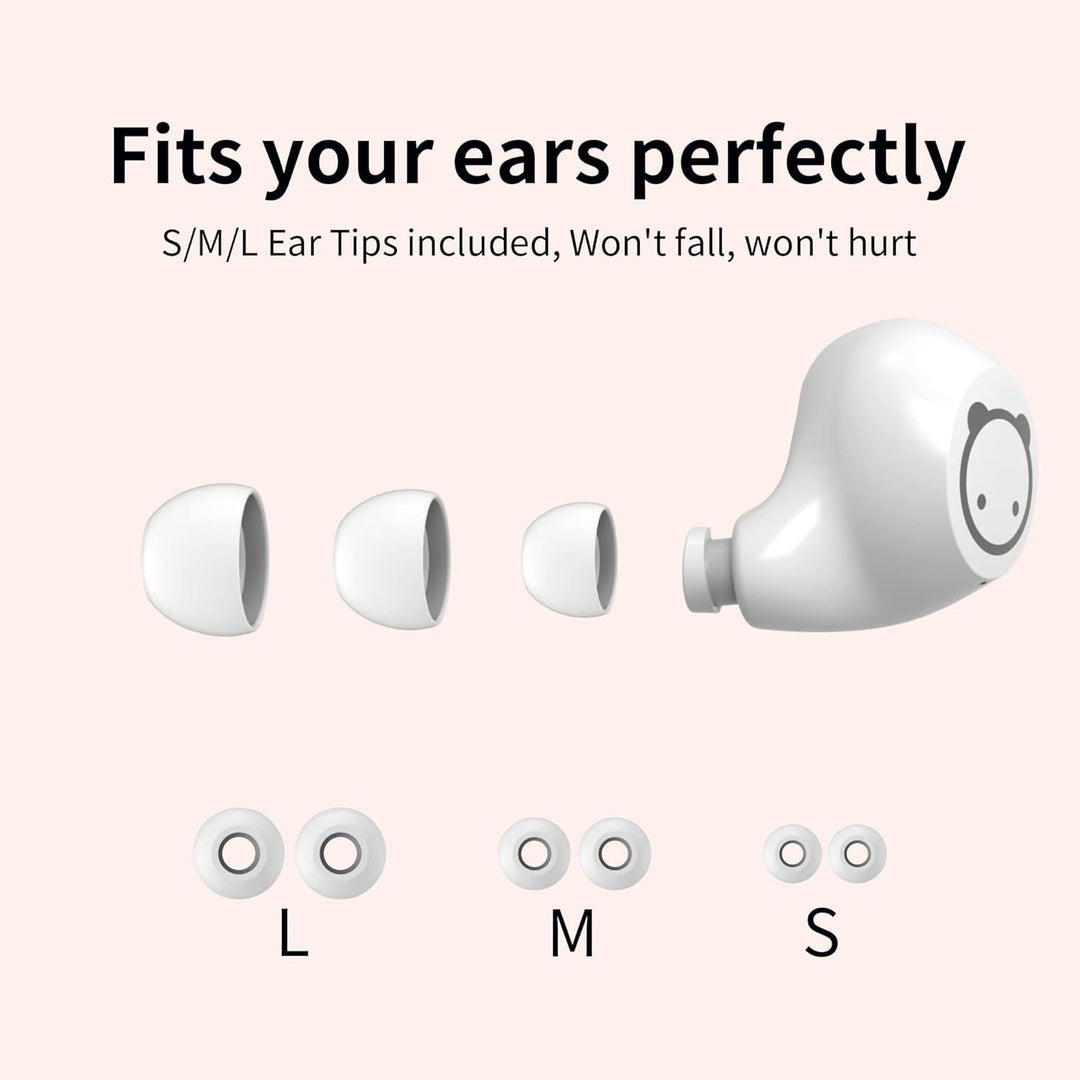 Bluetooth Kopfhörer Rosa,Kopfhörer Kabellos mit Mikrofon,Leichtgewicht,Touch-Steuerung,3D-Surround-S