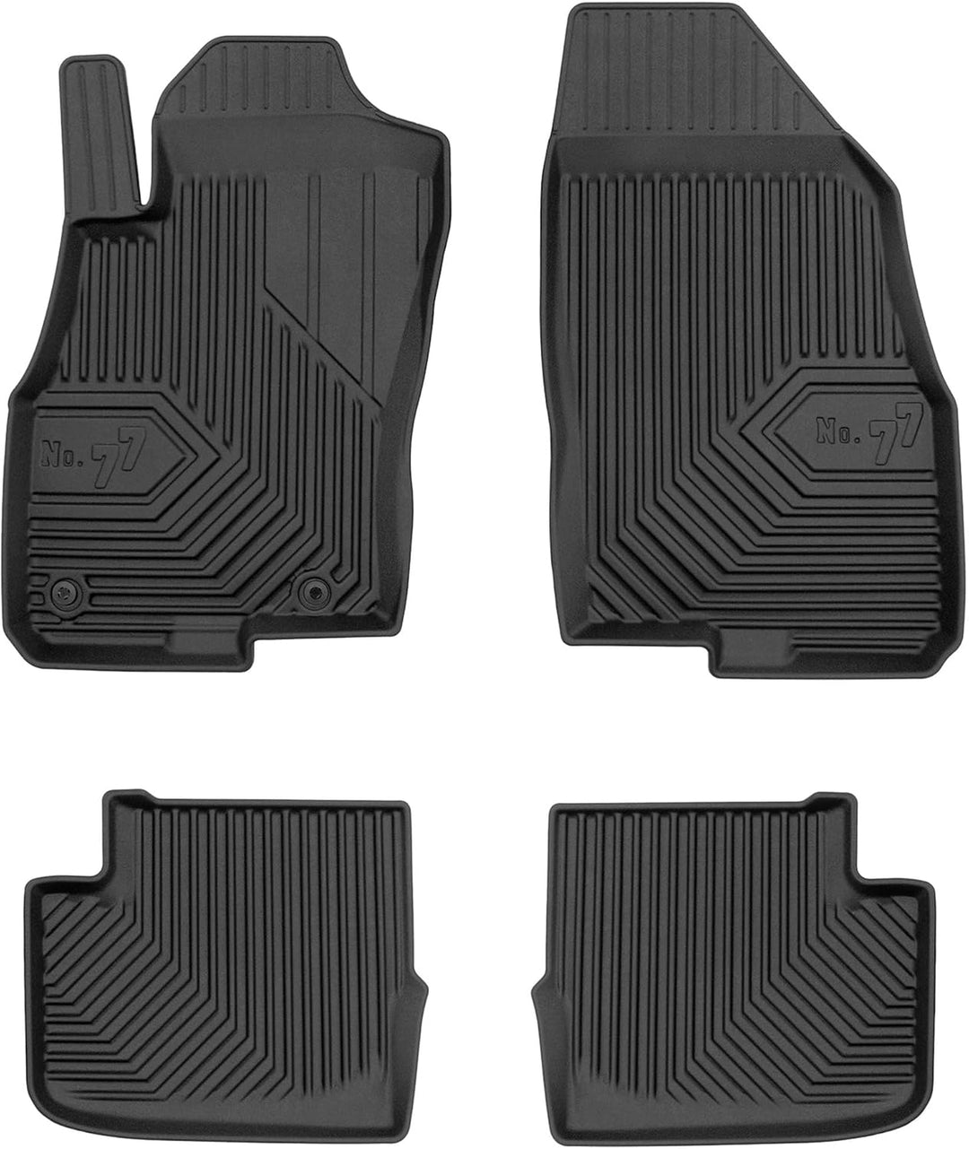 SMK Gummimatten Auto fussmatten Satz für FIAT Punto EVO 2009-2012 Erleben Sie einen neuen Standard d