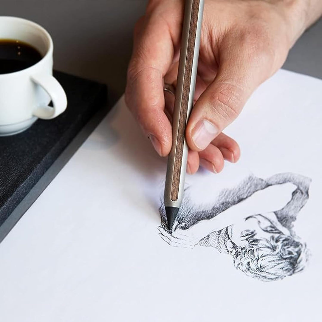 stilform 200001 AEON-Stift aus Aluminium – Langlebiger Bleistift, magnetische Graphit-Spitze zum Wec