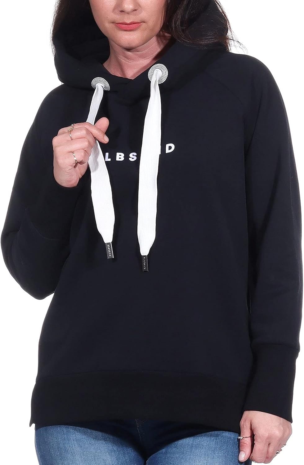 Elbsand Svana Damen Hoodie, Sweatshirt mit Kapuze, Rundhalsausschnitt Quartz XS, Quartz XS