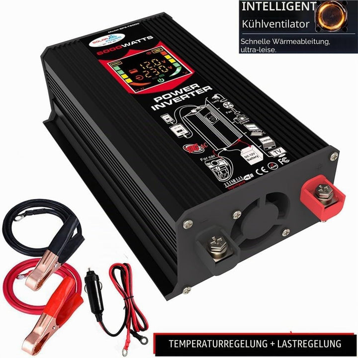 Grid-Tie Inverter 6000 W DC 12 V auf AC 110 V Auto Spannungswandler Ladegerät Adapter Dual USB