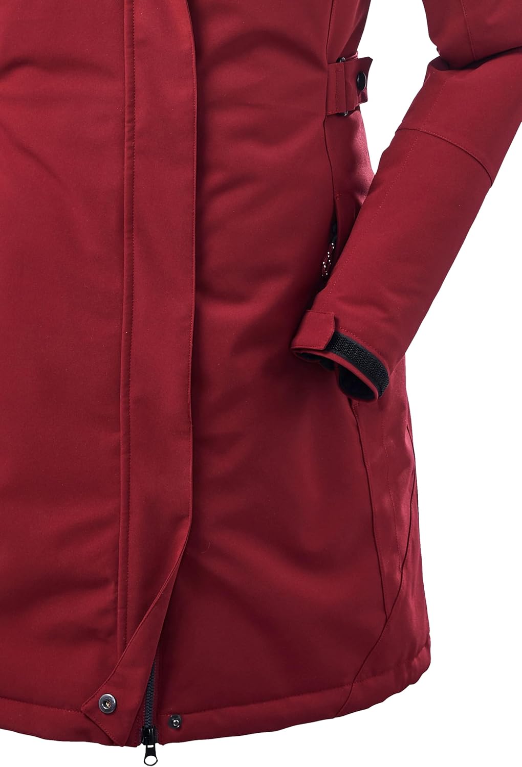Killtec Damen Kow 165 Wmn Prk Funktionsparka/Parka mit abzippbarer Kapuze 42 weinrot, 42 weinrot