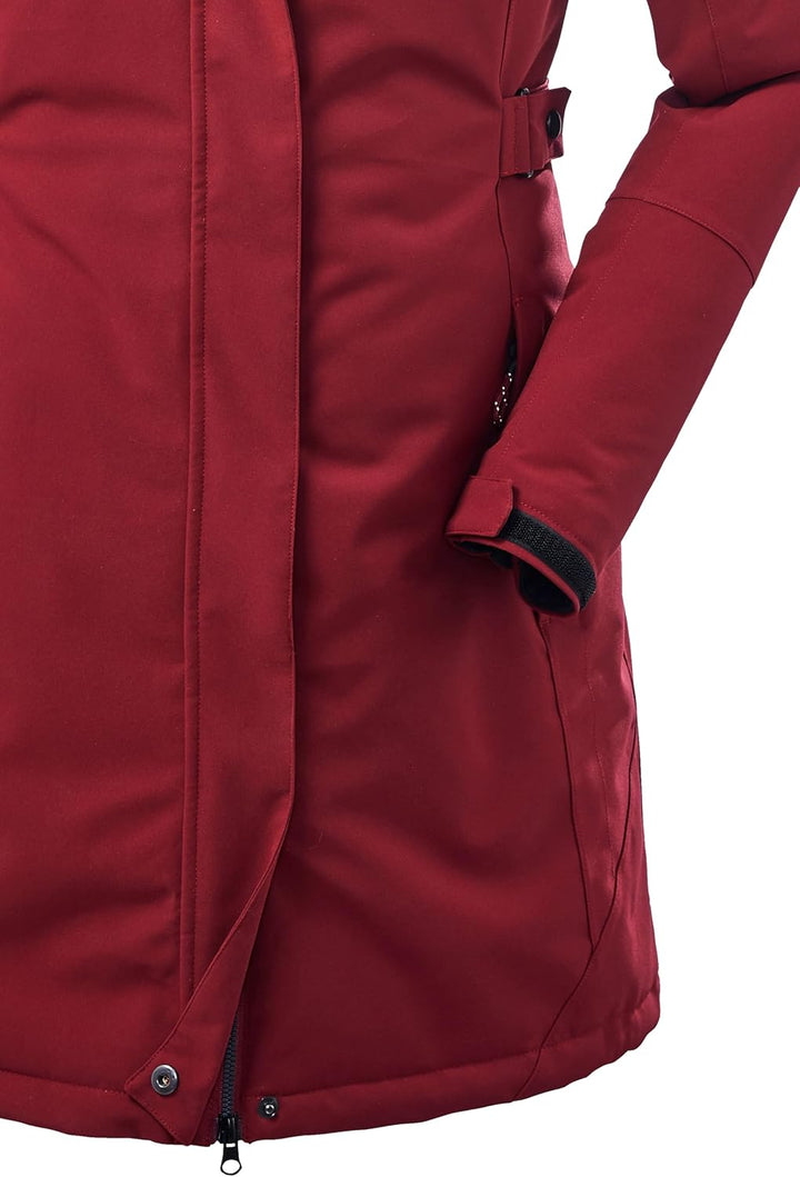 Killtec Damen Kow 165 Wmn Prk Funktionsparka/Parka mit abzippbarer Kapuze 42 weinrot, 42 weinrot