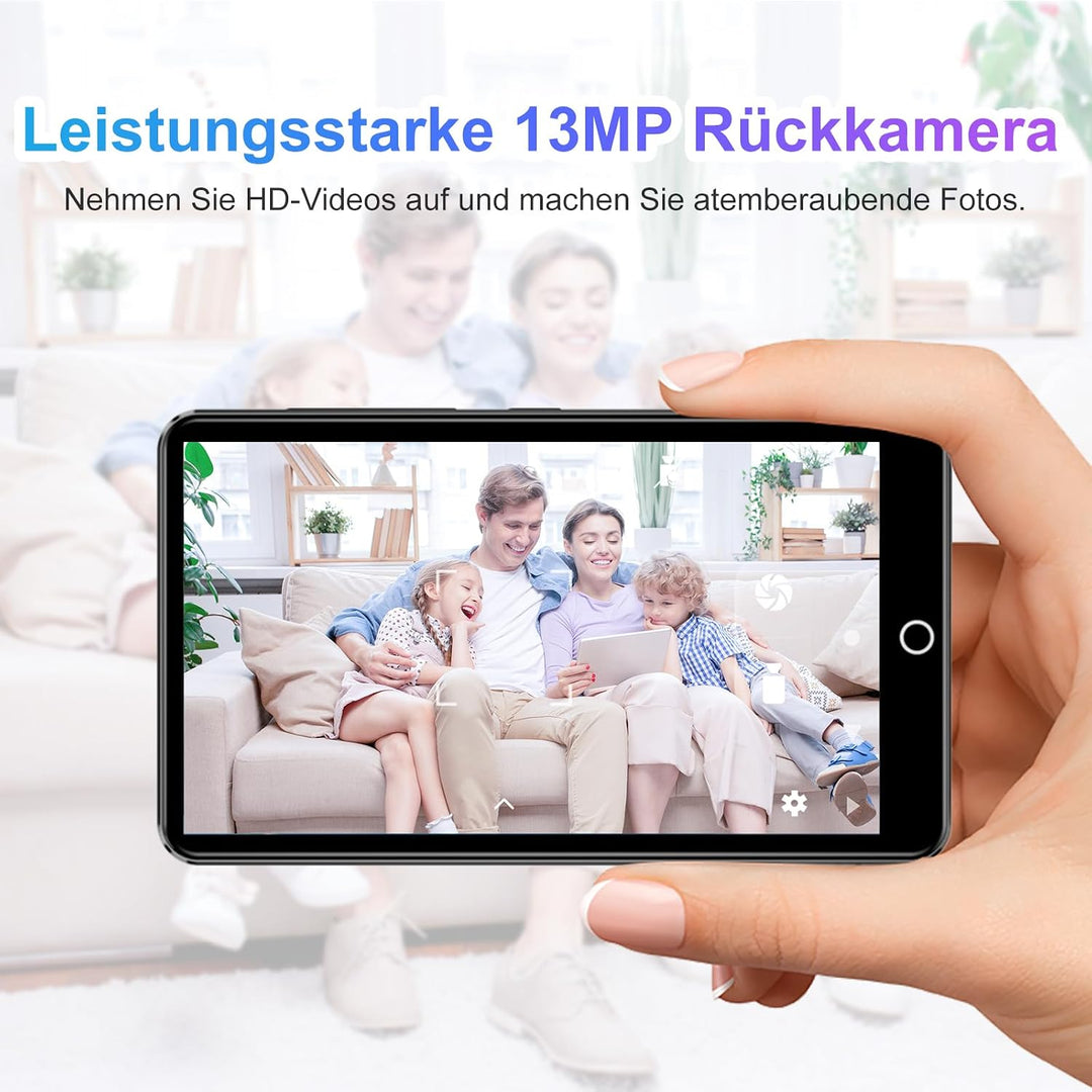 MP3-Player mit Bluetooth und WLAN, 80 GB Speicher Android Spotify MP4-Player mit Rückfahrkamera, 4,0