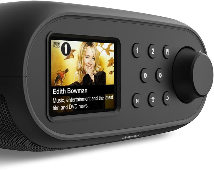 Hama Internetradio mit Digitalradio (WLAN/DAB+/DAB/UKW, Bluetooth, Spotify Streaming, 30 Speicherplä