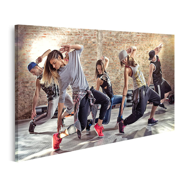 islandburner Bild auf Leinwand Break Dance Gruppe Tanz Unterricht Bilder Wandbilder Poster Leinwand