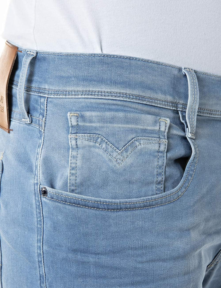 Replay Herren Jeans Anbass Hyperflex Re-Used Xlite 27W / 30L 010 Light Blue, 27W / 30L 010 Light Blu