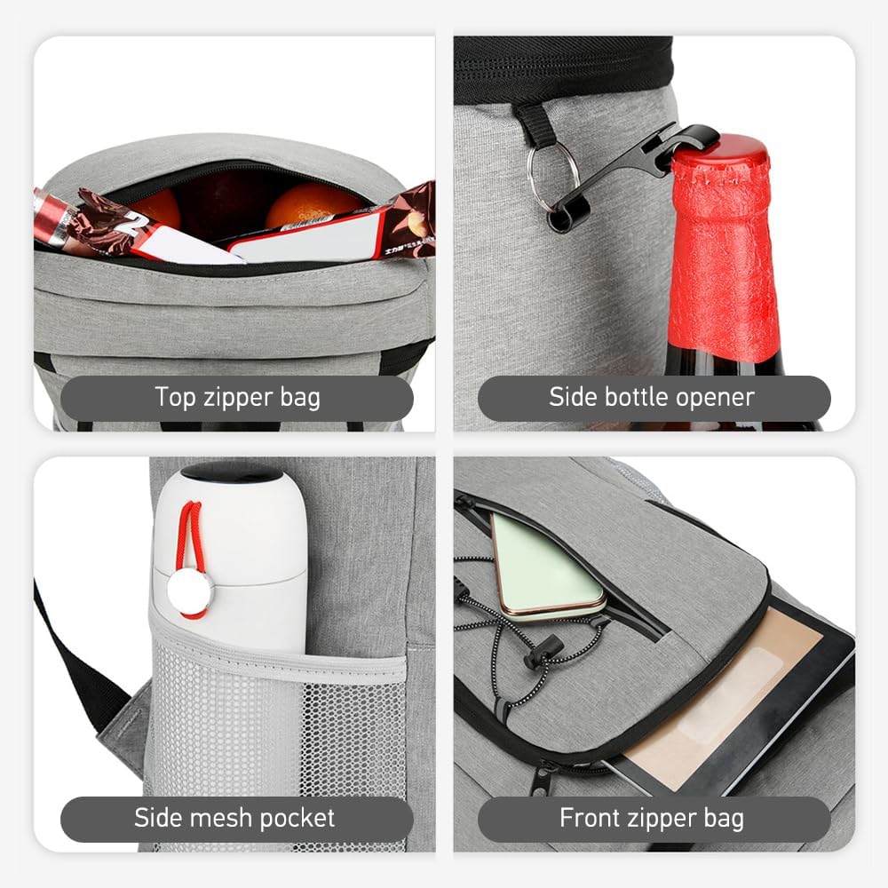 SOUUXIU ühlrucksack, Kühltasche Rucksack, Picknickrucksack,25L Leichter Camping-Rucksack für Männer