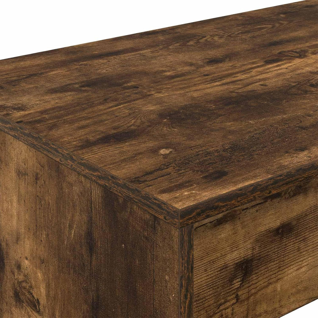 Bett Schreibtisch Geräucherte Eiche aus Holzwerkstoff, 100 x 45 x 75 cm, für Homeoffice Arbeitszimme