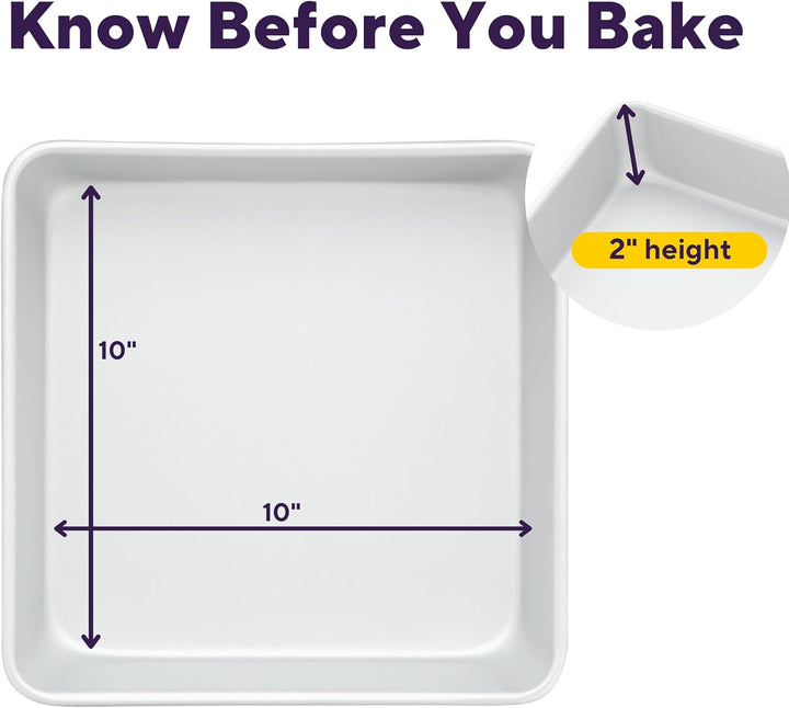 Wilton Performance Pans Quadratische Backform, 25,4 x 5 cm 10 25,4 cm (10 Zoll), Quadrat Pfanne, 10