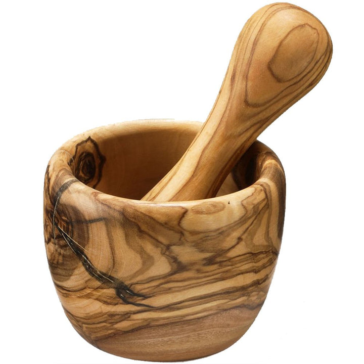 Bérard Mörser mit Stössel, ca. 7 cm rund, Olivenholz
