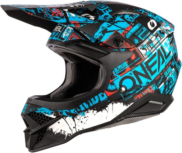 O'NEAL 3SRS Helm Static Schwarz/Grau M Schwarz/Blau, M Schwarz/Blau