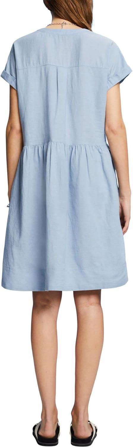 ESPRIT Damen Kleid 32 445/Light Blue Lavender, 32 445/Light Blue Lavender