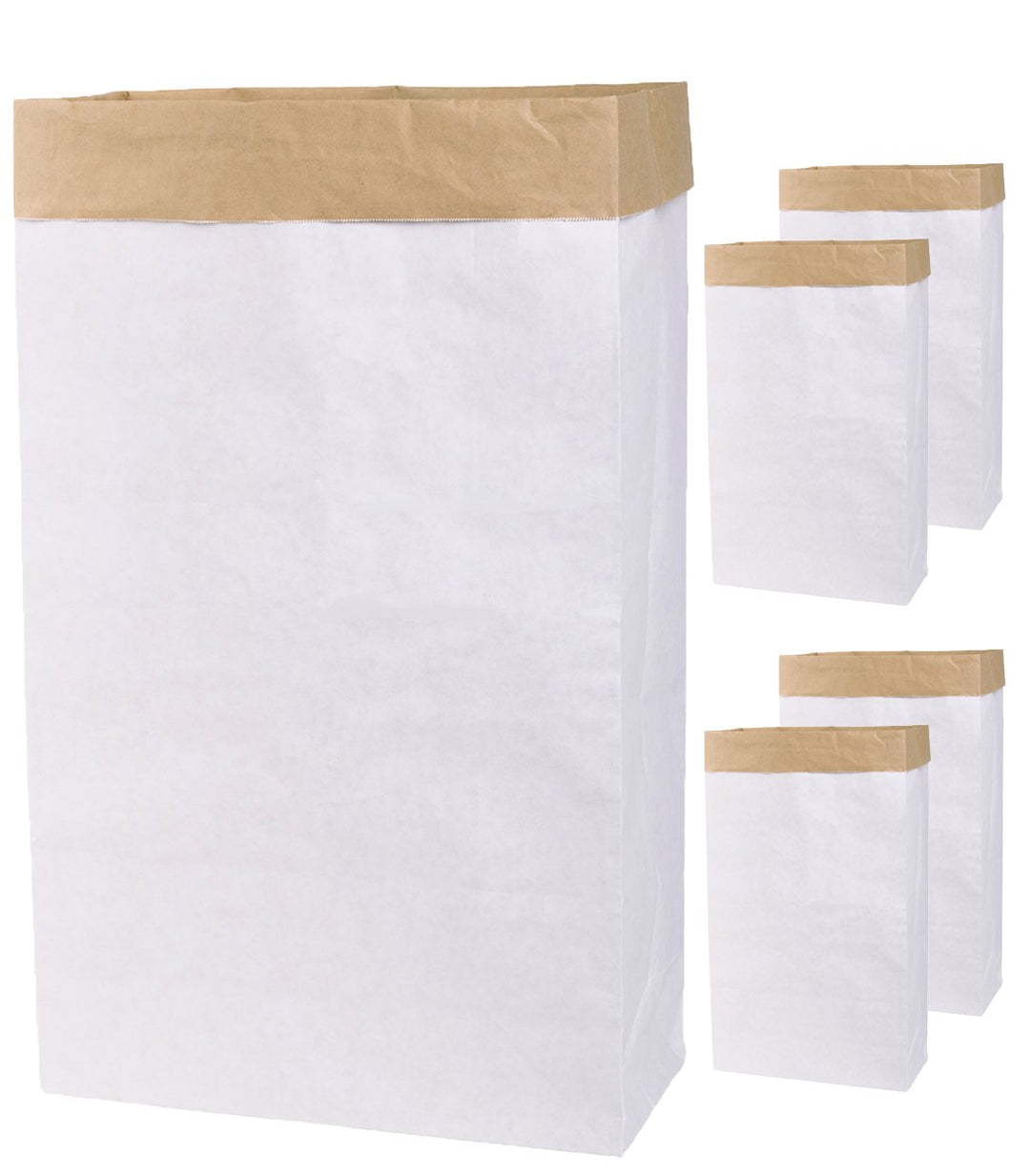 Lifestyle Lover 5X DIY Papiersack Paperbag mit Seitenfalz aus Kraftpapier zum selber gestalten bemal