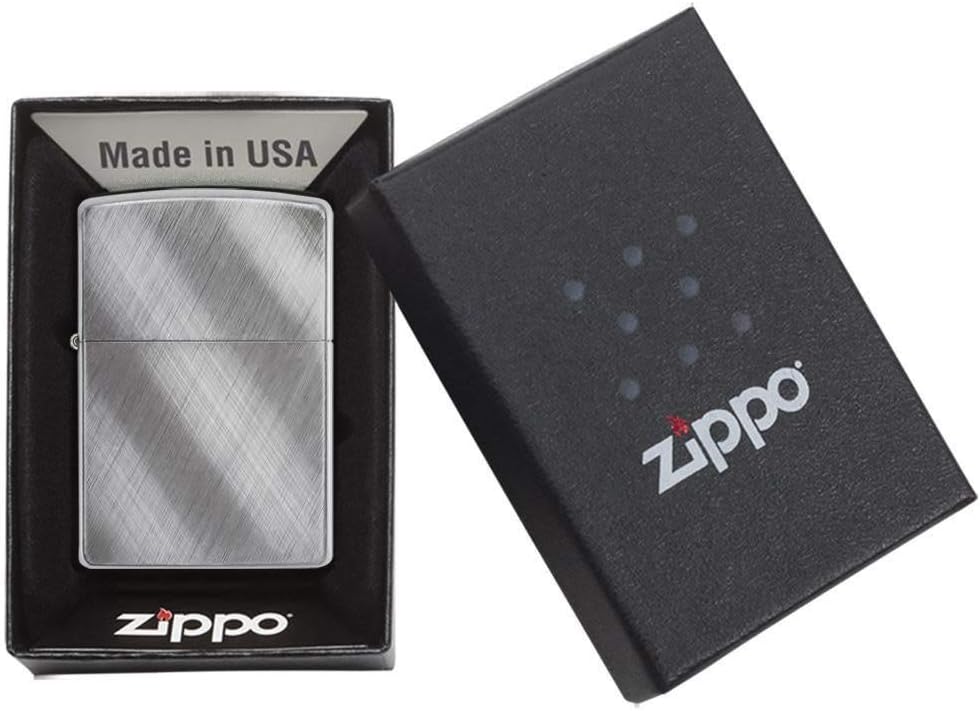 Zippo Chrom-Feuerzeuge Diagonal Weave Einzigartig, Diagonal Weave Einzigartig