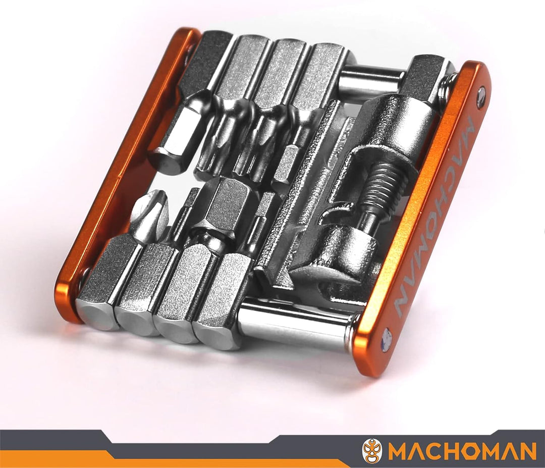 MACHOMAN Multifunktionales, zusammenklappbares Reparaturwerkzeug für Fahrräder (MFT0016), MFT0016