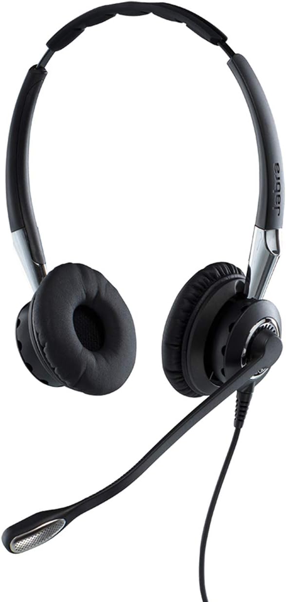 Jabra Q711383 Biz 2400 II Duo USB Call-Center-Kabel-HeadsetfürUC/Softphones/USB-Tischtelefone,Contro