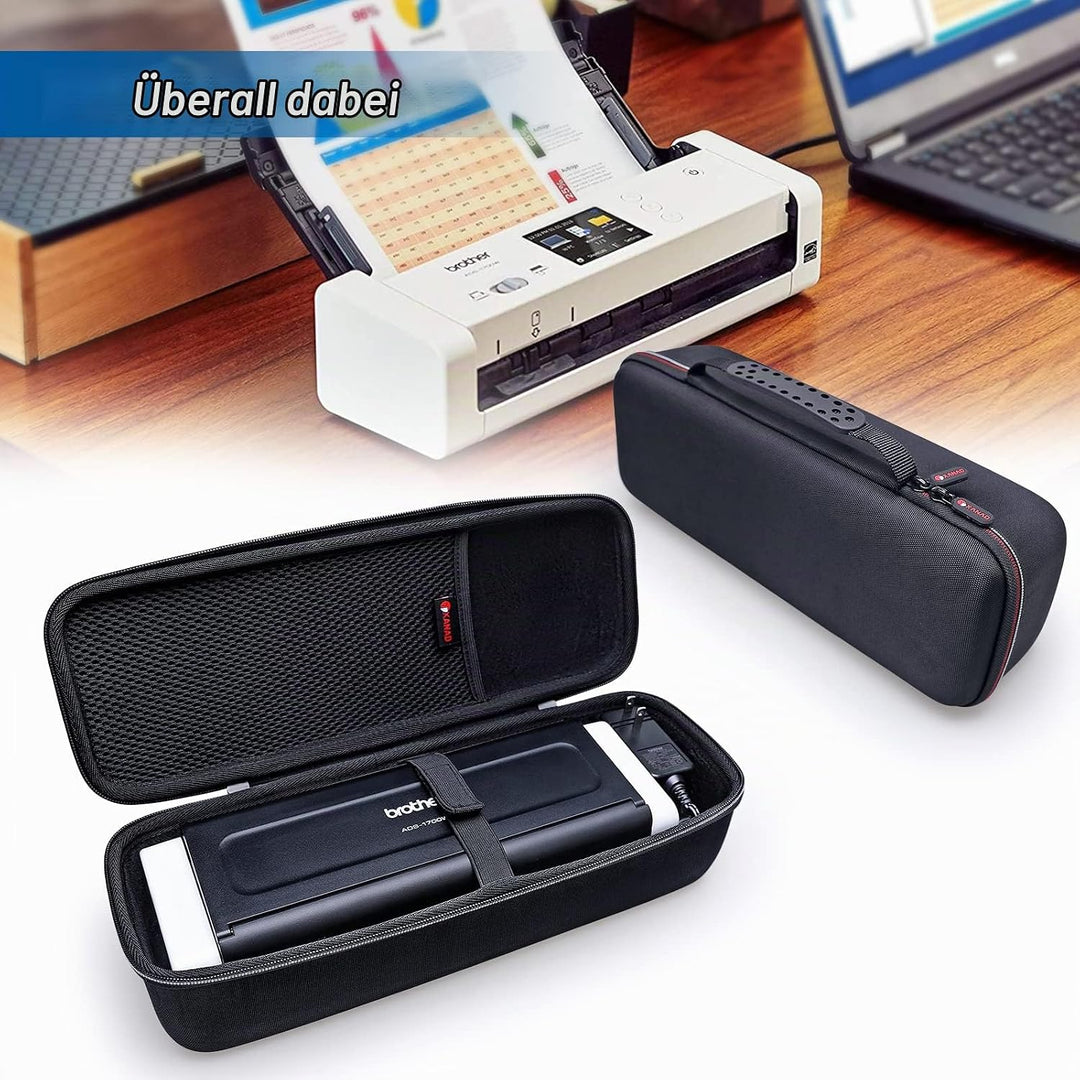 XANAD Tasche für Brother ADS-1800W / ADS-1700W / ADS-1200 Wireless Document Scanner für Zuhause, Hom