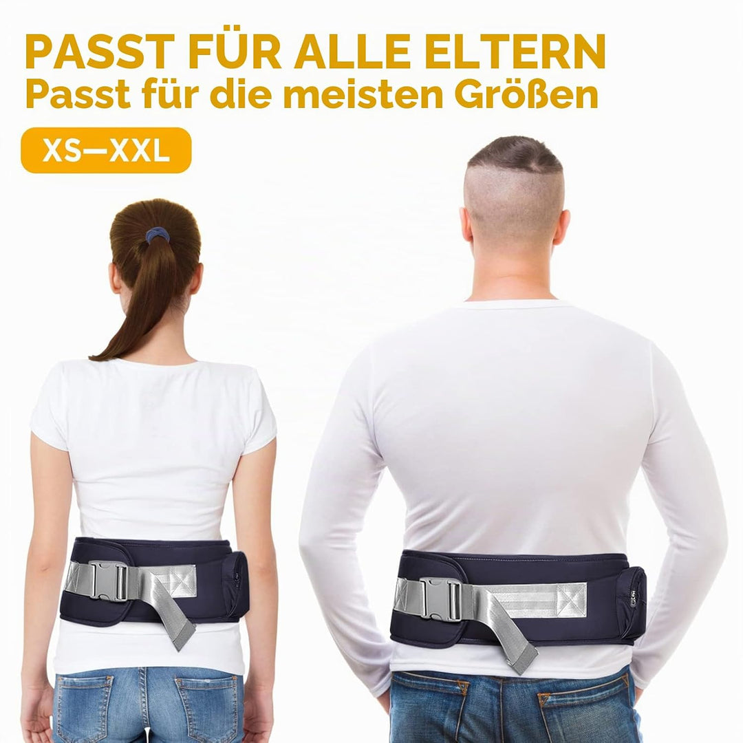 GAGAKU Baby Hüftsitz Leichte Taille Hocker 4 Tragepositionen für Kinder 0-36 Monate Neugeborenes - B