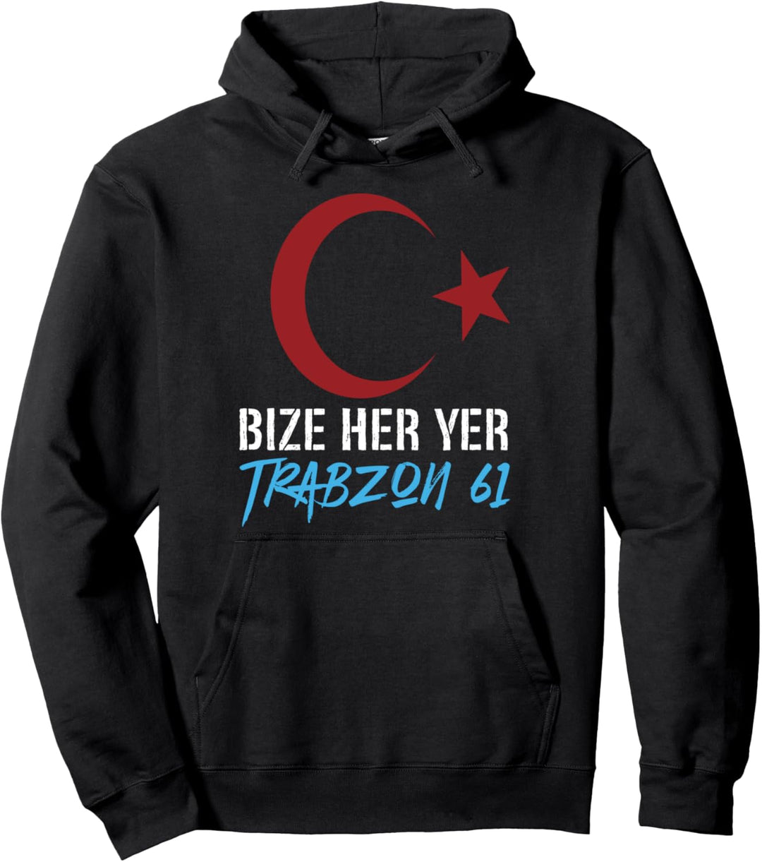 Bize her yer Trabzon Türkei Stadt Heimat Geschenk Fussball Pullover Hoodie