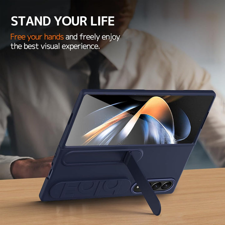 NINKI Kompatibel mit Samsung Galaxy Z Fold 3 Hülle mit Armband Samsung z fold 3 Handyhülle mit Ständ