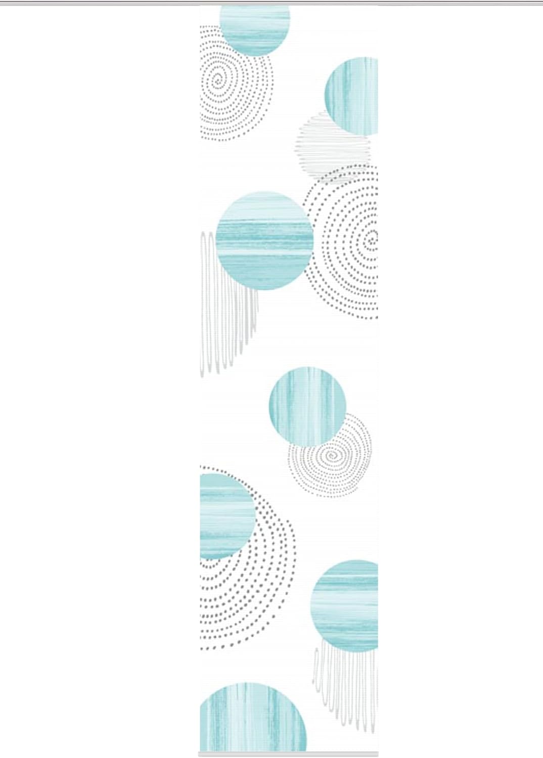 Vision S 84332 | Schiebegardine NEOMI | halb-transparenter Stoff in Bambus-Optik | 260x60 cm | Farbe