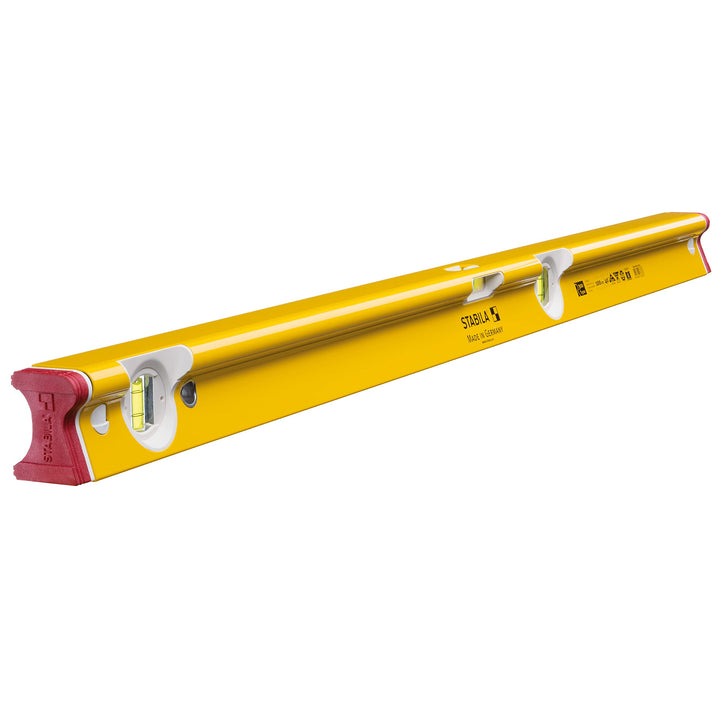 STABILA Wasserwaage Type R 300, 100 cm, verwindungssteifes Alu-R-Profil, 1 Horizontal-Libelle, 2 Ver