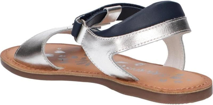 Kickers Mädchen Diazz Sandale 28 EU Marinesilber, 28 EU Marinesilber