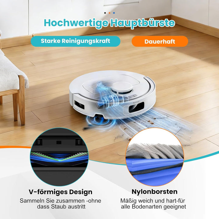 22 Stück Zubehör für Ecovacs Deebot T30C Omni / T30C Omni Gen2 / T30C Saugroboter, 1 Hauptbürste, 6