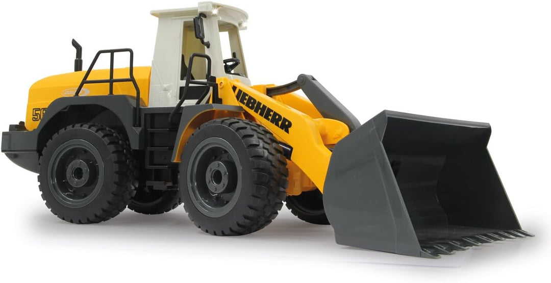 JAMARA 405007 - Radlader Liebherr 564 1:20 2,4G - Schaufel heben/senken/abkippen, realistischer Moto