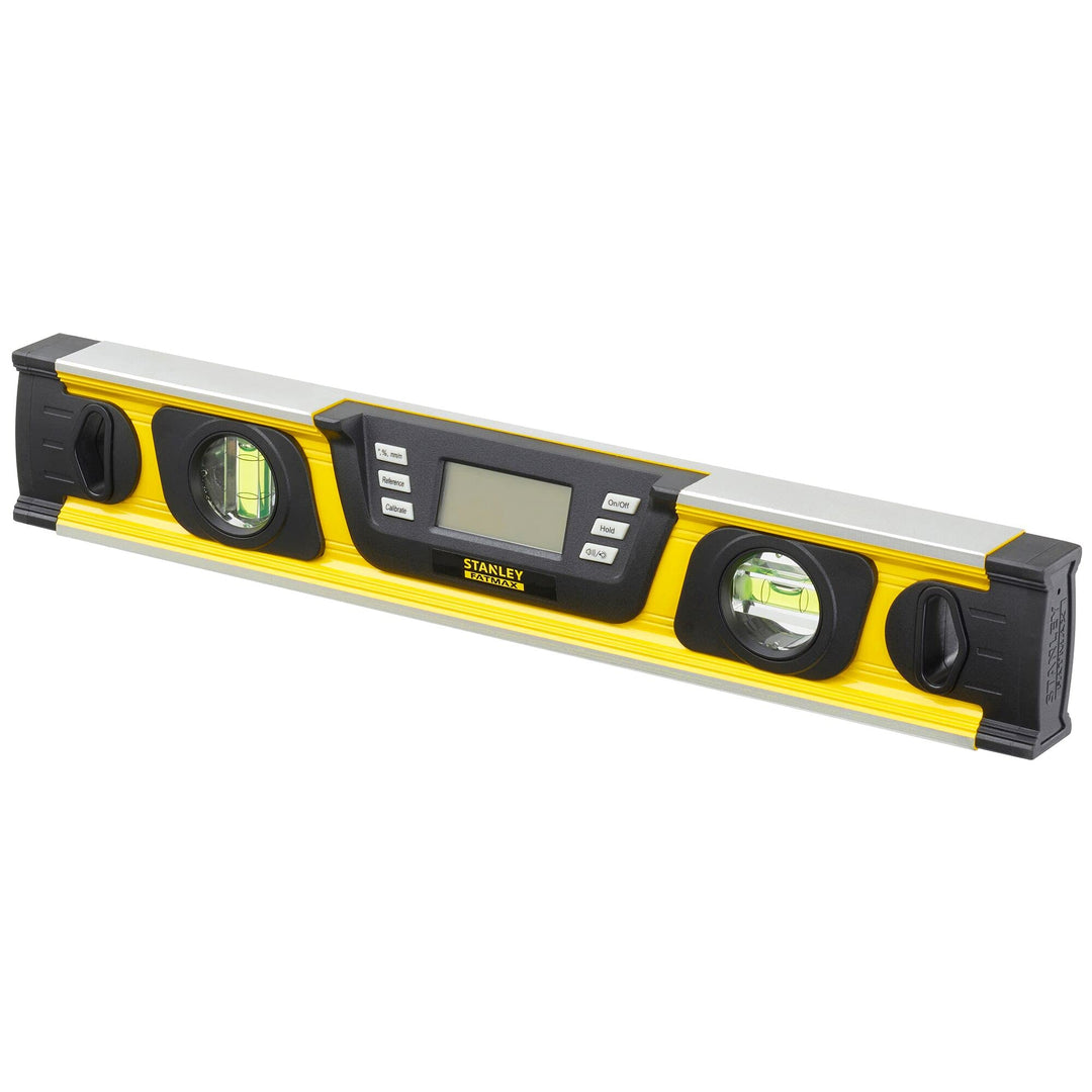 Stanley FatMax Neigungsmesser (digitale Wasserwaage in Grad|Prozent mm/m, 40 cm Länge, LCD-Anzeige)