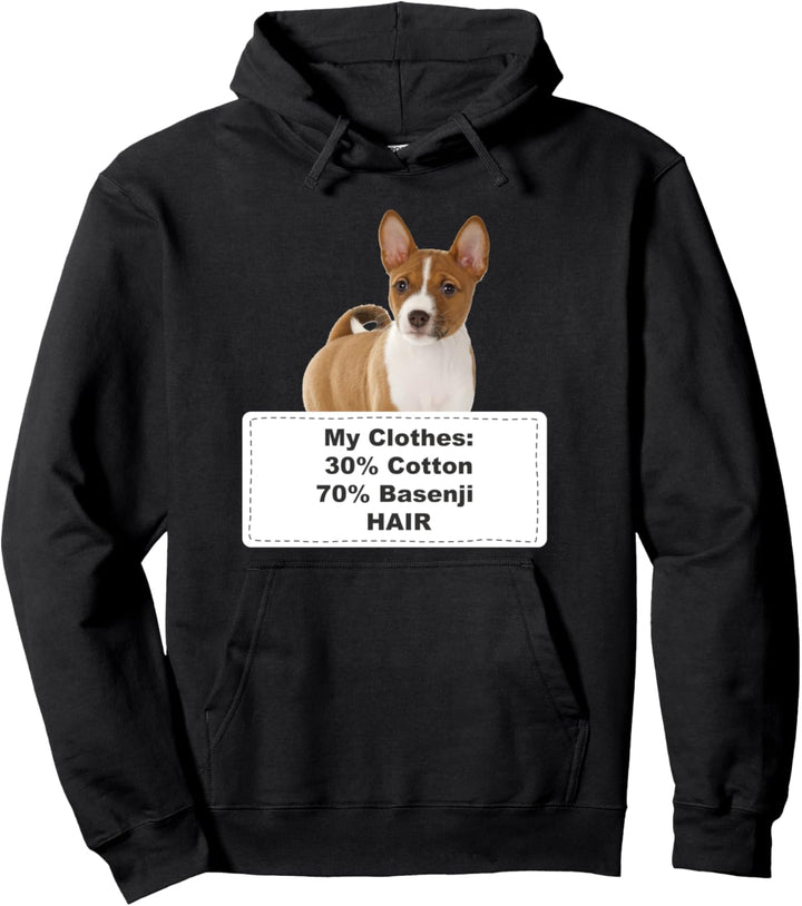 Funny Shedding Dog Basenji Pullover Hoodie