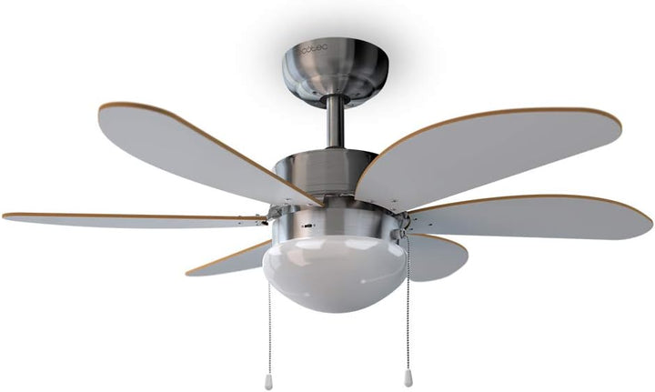 Cecotec Deckenventilator EnergySilence Aero 350. 50 W, geringer Verbrauch, 81 cm Durchmesser, Lampe,