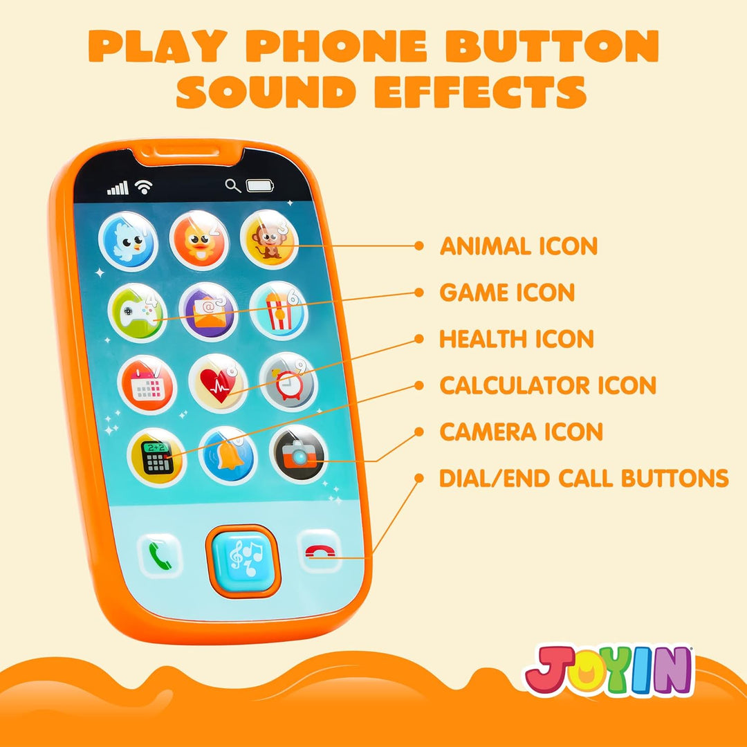 JOYIN Smartphone Spielzeug für Baby, Fernbedienung Babyphone mit Musik, Lernspielzeug, Geburtstagsge