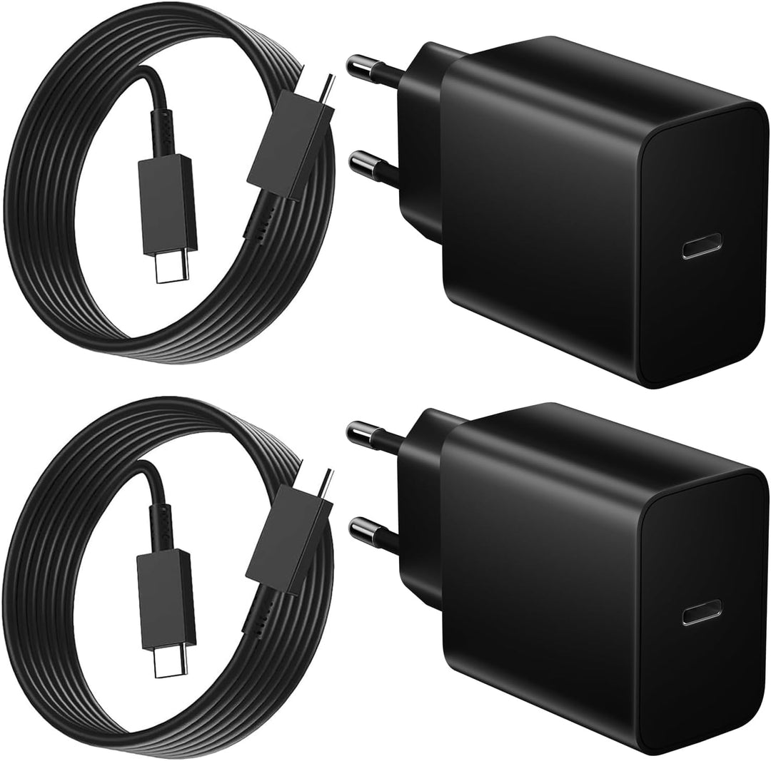 45W USB C Ladegerät für Samsung,Schnellladegerät und 2m Schnellladekabel für Samsung Galaxy S25 S24